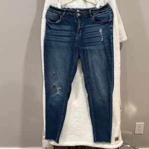 Boutique Women's Distressed Blue Jeans